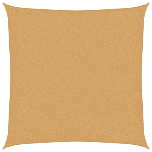 Sunshade Sail 160 g/m² Square Sand 3x3 m HDPE