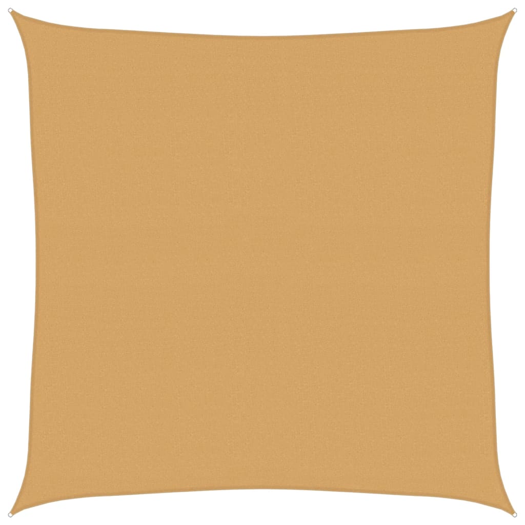 Sunshade Sail 160 g/m² Square Sand 4x4 m HDPE