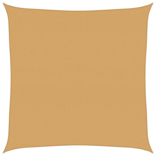 Sunshade Sail 160 g/m² Square Sand 4x4 m HDPE