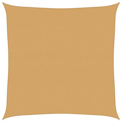 Sunshade Sail 160 g/m² Square Sand 6x6 m HDPE
