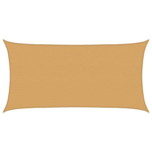 Sunshade Sail 160 g/m² Rectangular Sand 2.5x5 m HDPE