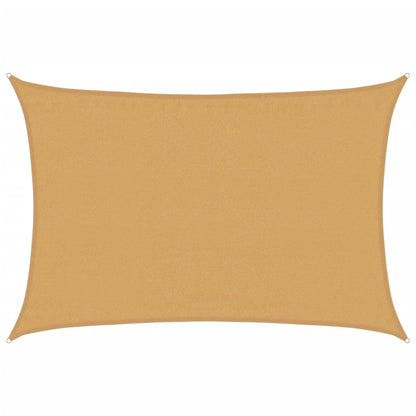 Sunshade Sail 160 g/m² Rectangular Sand 3.5x5 m HDPE