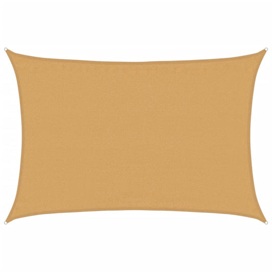 Sunshade Sail 160 g/m² Rectangular Sand 3.5x5 m HDPE