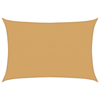 Sunshade Sail 160 g/m² Rectangular Sand 4x5 m HDPE