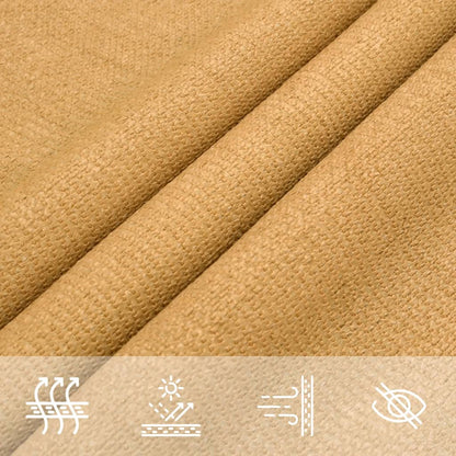 Sunshade Sail 160 g/m² Rectangular Sand 4x7 m HDPE