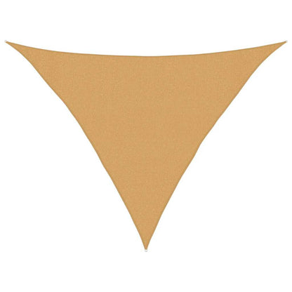 Sunshade Sail 160 g/m² Triangular Sand 3x3x4.2 m HDPE
