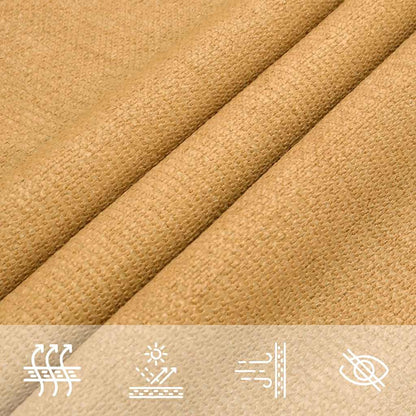 Sunshade Sail 160 g/m² Triangular Sand 3.5x3.5x4.9 m HDPE
