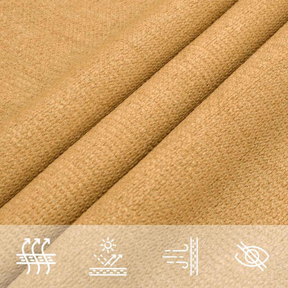 Sunshade Sail 160 g/m² Triangular Sand 4x5x5 m HDPE