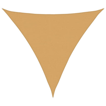 Sunshade Sail 160 g/m² Triangular Sand 5x5x5 m HDPE