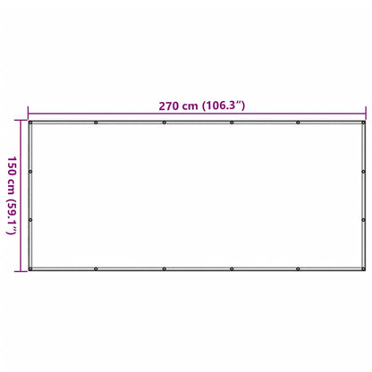 Trailer Net Green 1.5x2.7 m HDPE