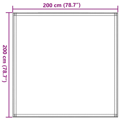 Tent Carpet Light Green 200x200 cm HDPE
