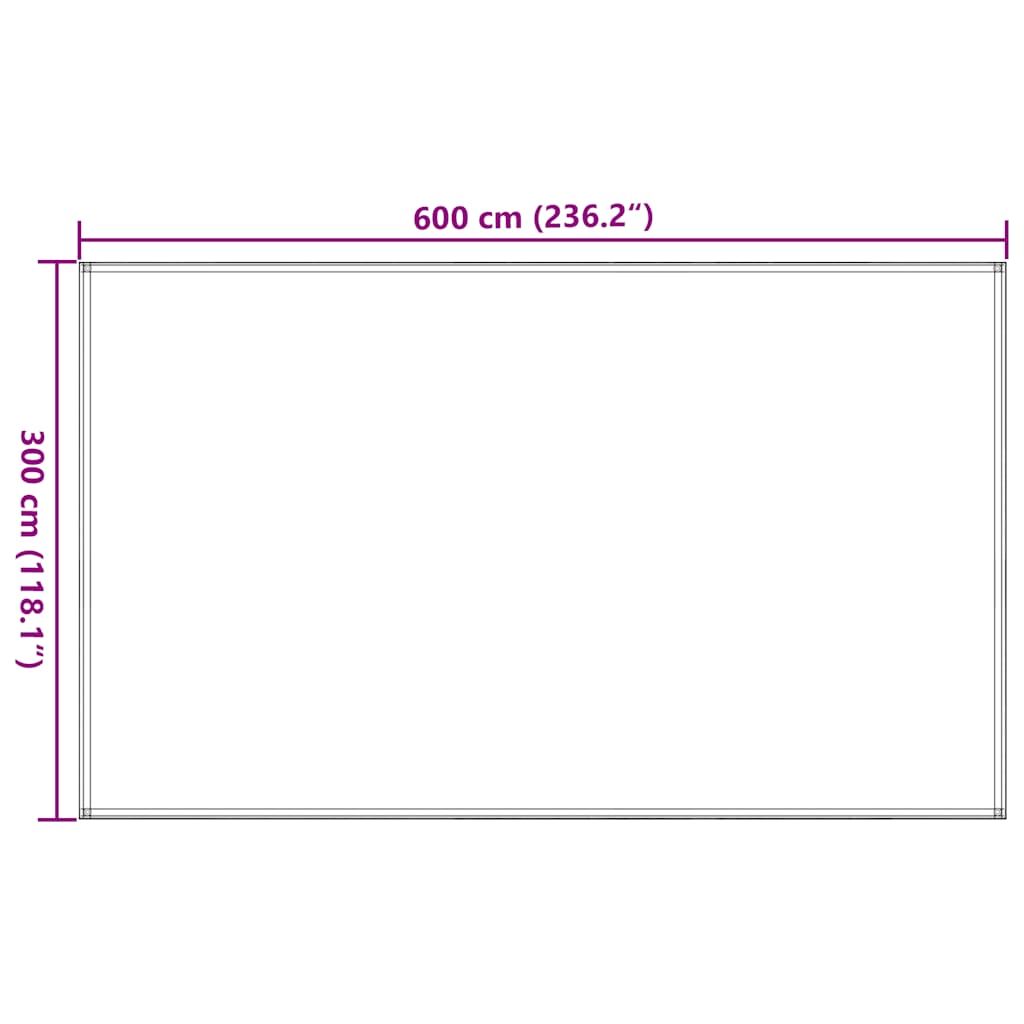 Tent Carpet Light Green 300x600 cm HDPE