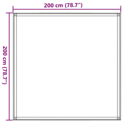 Tent Carpet Sand 200x200 cm HDPE