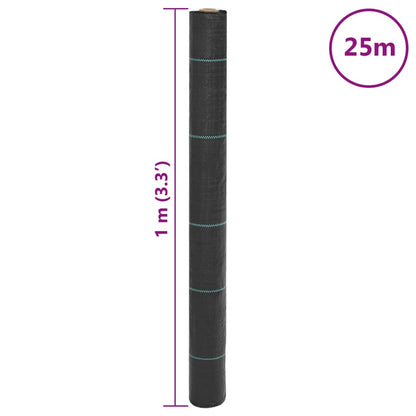 Weed Membrane Black 1x25 m PP