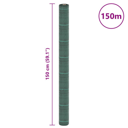 Weed Membrane Green 1.5x150 m PP