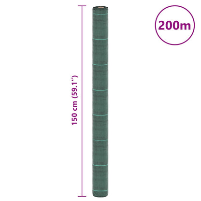 Weed Membrane Green 1.5x200 m PP