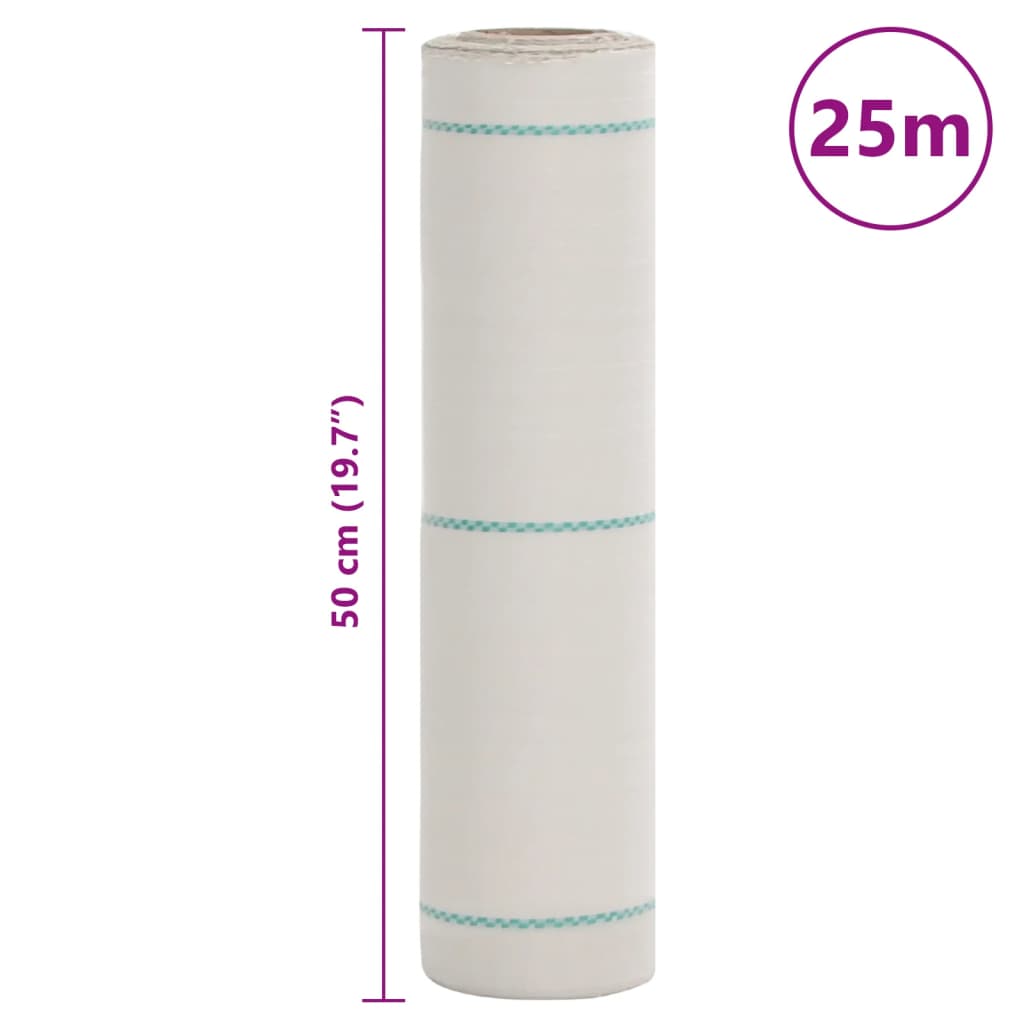 Weed Membrane White 0.5x25 m PP