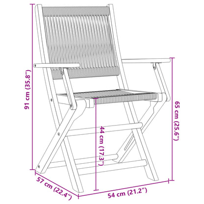 Folding Garden Chairs 8 pcs Beige Solid Wood Acacia