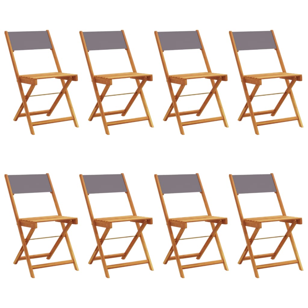 Garden Chair | Set of 8 | Anthracite