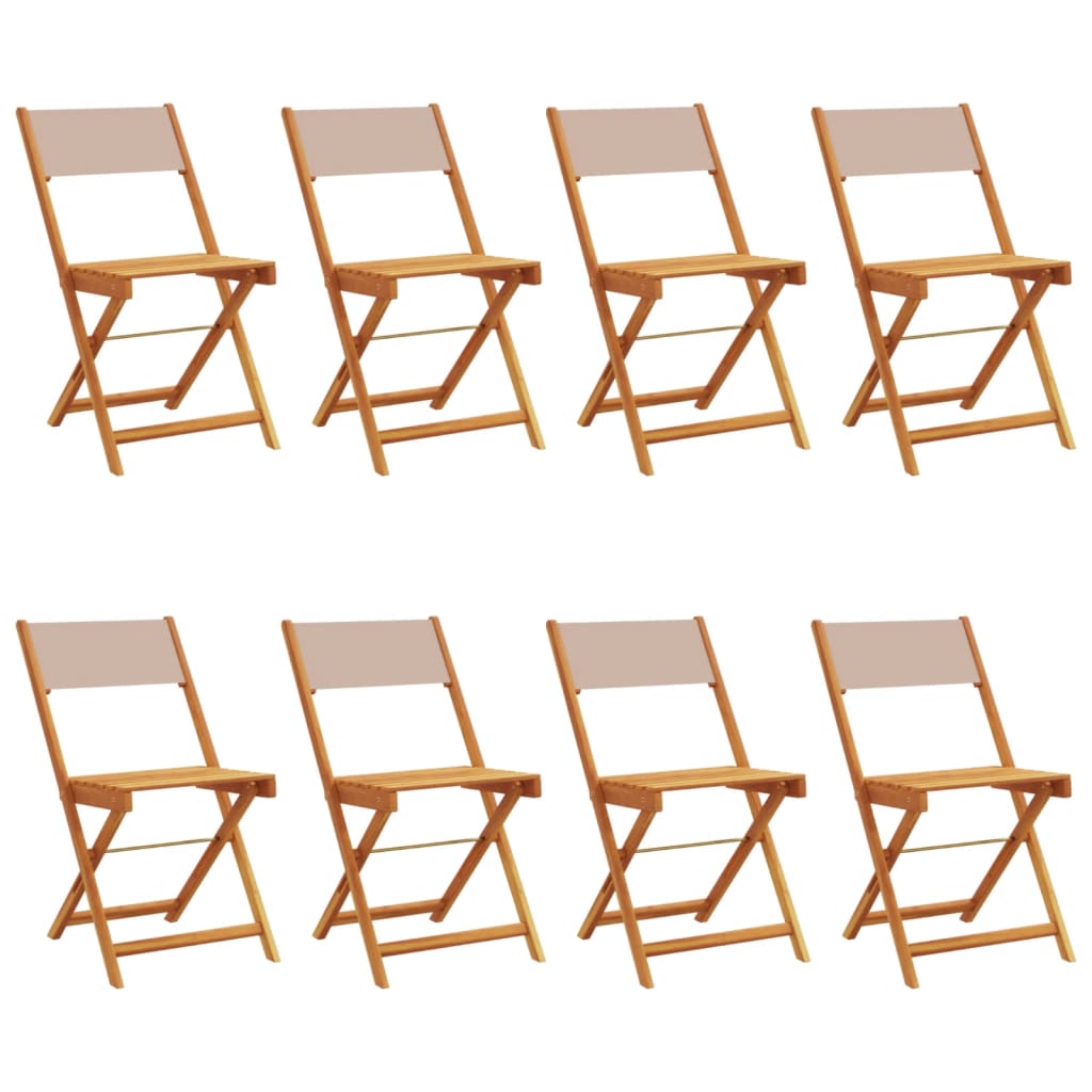 Garden Chair | Set of 8 | Taupe