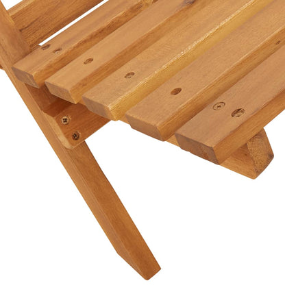 Folding Garden Chairs 6 pcs Beige Solid Wood Acacia