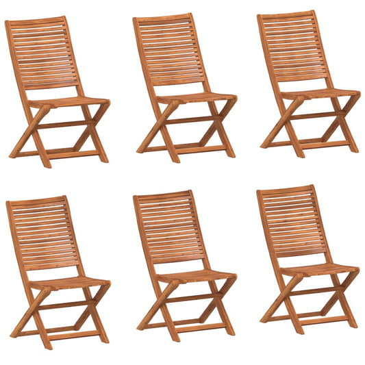 Folding Chairs 6 pcs 51x66x95 cm Solid Wood Acacia