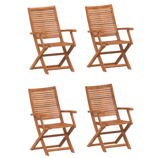Folding Chairs 4 pcs 57x66x95 cm Solid Wood Acacia