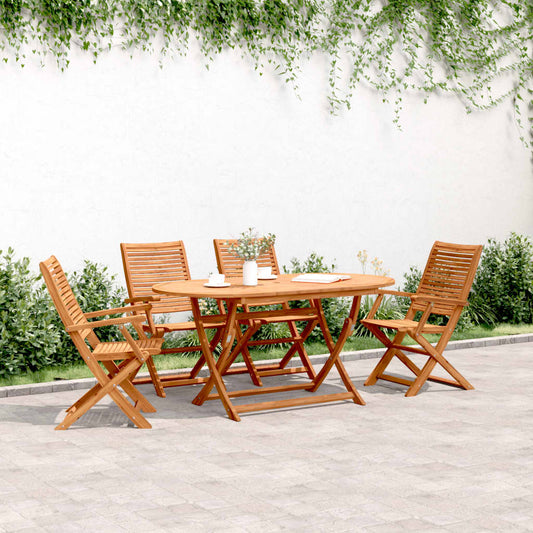 Folding Chairs 4 pcs 57x66x95 cm Solid Wood Acacia