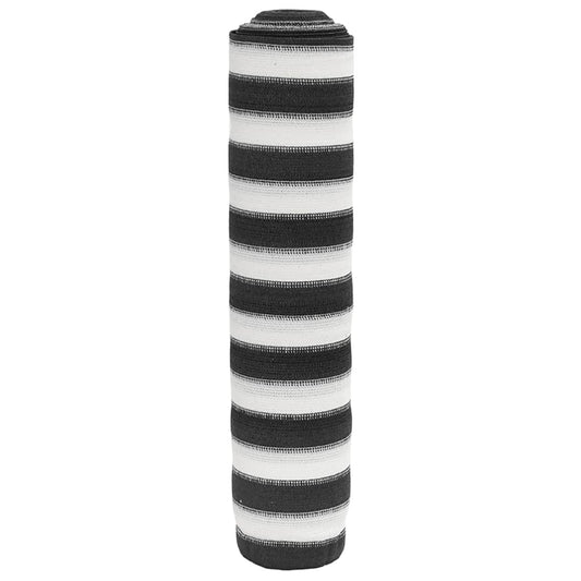 Privacy Net Anthracite and White 1.5x50 m HDPE 150 g/m²