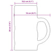Beer Mugs with Handle Glass 6 pcs 1000 ml