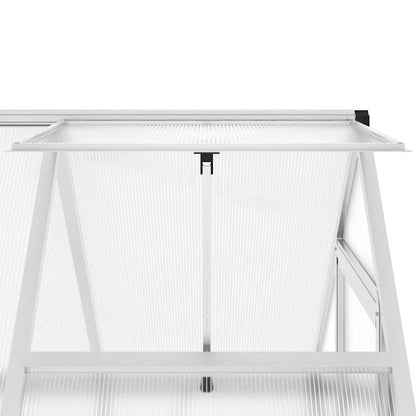 Greenhouse with Base Frame Silver 169x114x195 cm Aluminium