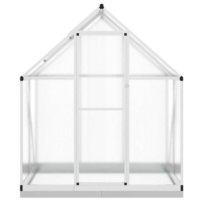 Greenhouse with Base Frame Silver 169x114x202 cm Aluminium