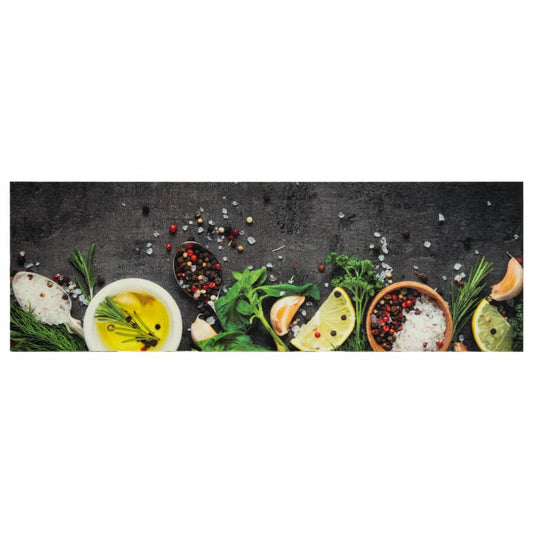 Kitchen Rug Washable Spices 60x180 cm Velvet
