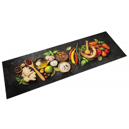 Kitchen Rug Washable Spices 60x180 cm Velvet