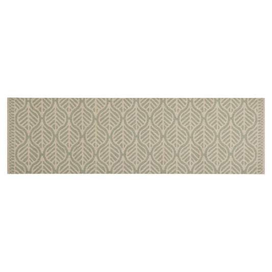 Kitchen Rug Washable Leaves 45x150 cm Velvet