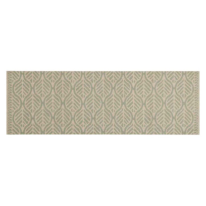 Kitchen Rug Washable Leaves 60x180 cm Velvet