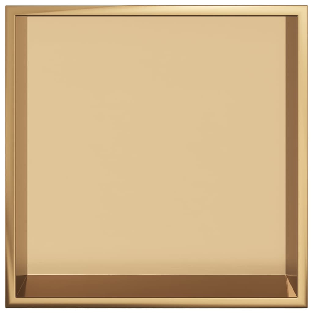 Shower Niche Brushed Gold 32x32x9 cm Stainless Steel