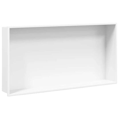 Shower Niche Matt White 62x32x9 cm Stainless Steel