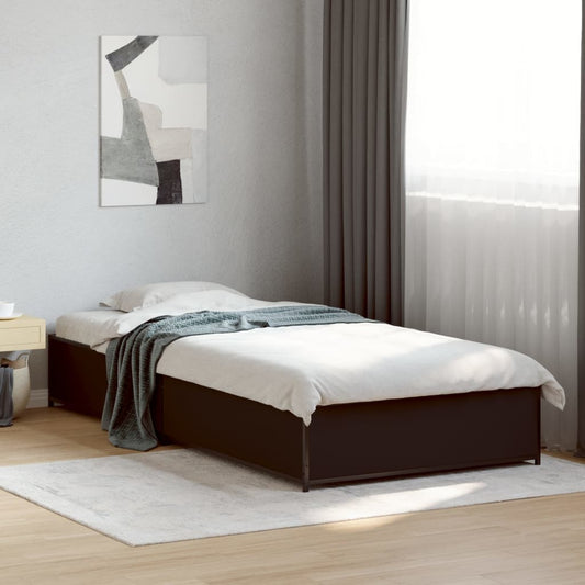 Bed Frame without Mattress Black 90x190 cm Single