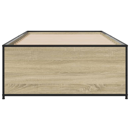 Bed Frame without Mattress Sonoma Oak 90x200 cm