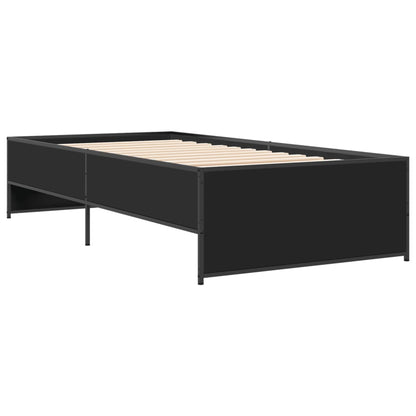 Bed Frame without Mattress Black 90x190 cm Single