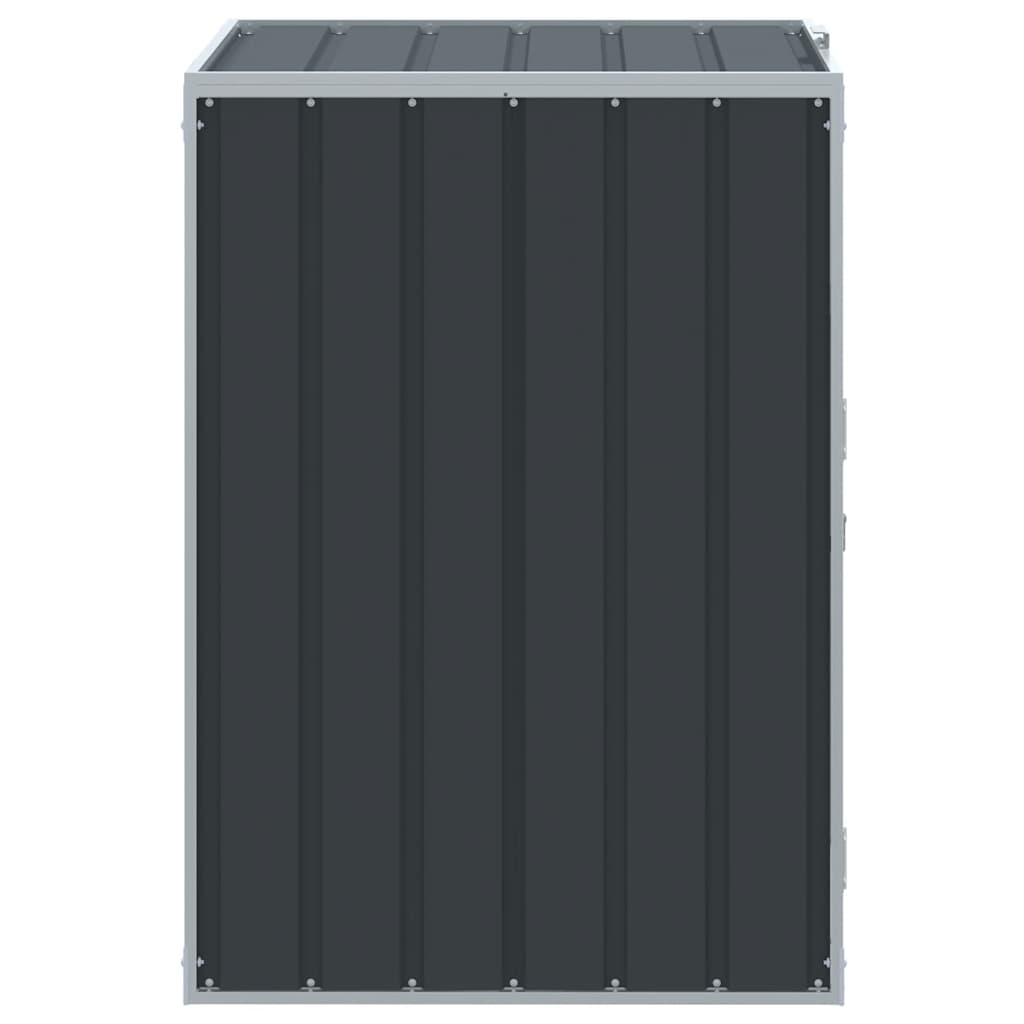 Wheelie Bin Storage for Single Bin Anthracite 72x81x115 cm Steel
