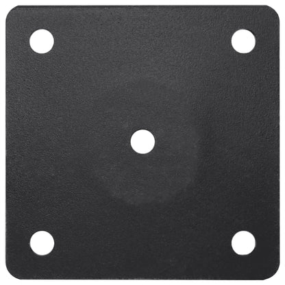 vidaXL Parasol Base Matt Black Steel with powder coating Compact
