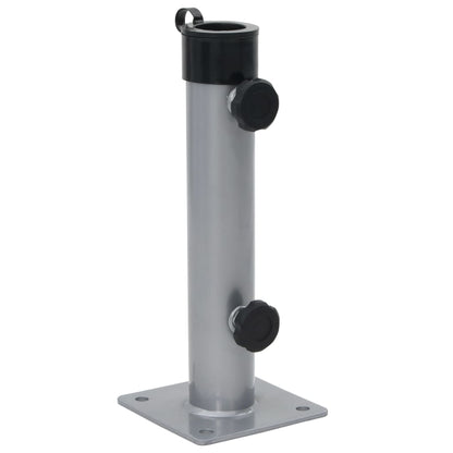 Parasol Base for Ø38/48 mm Pole Silver Steel