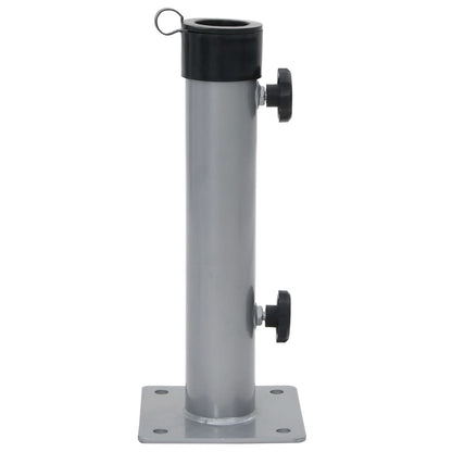 Parasol Base for Ø38/48 mm Pole Silver Steel