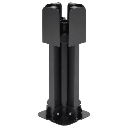 vidaXL Parasol Base Glossy black Steel with powder coating Standard