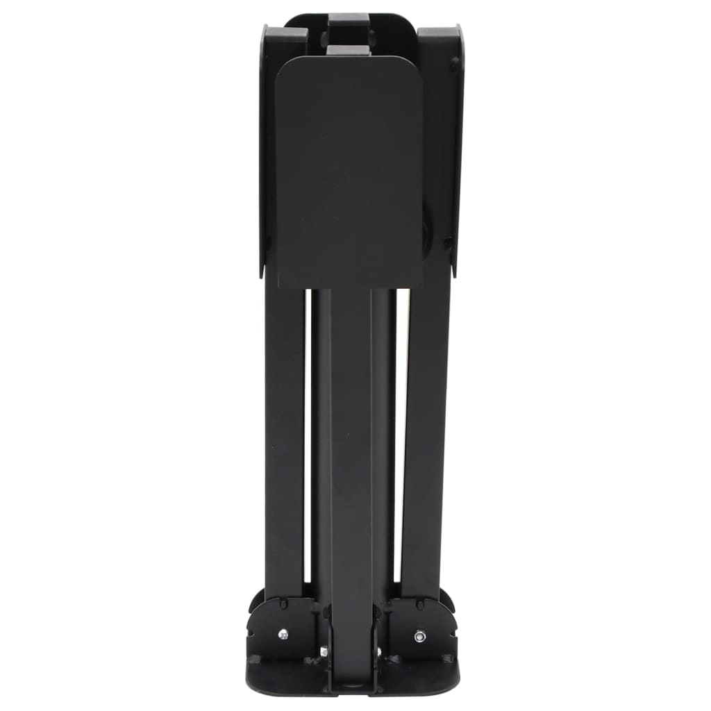 vidaXL Parasol Base Glossy black Steel with powder coating Standard