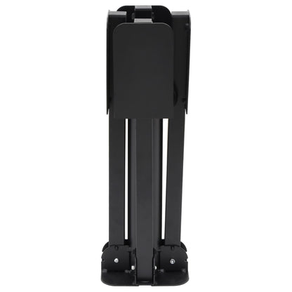 vidaXL Parasol Base Glossy black Steel with powder coating Standard