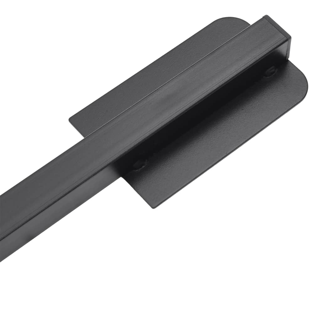 vidaXL Parasol Base Glossy black Steel with powder coating Standard