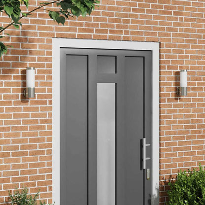 Outdoor Wall Light 2 pcs Silver 12 x 8.5 x 27 cm